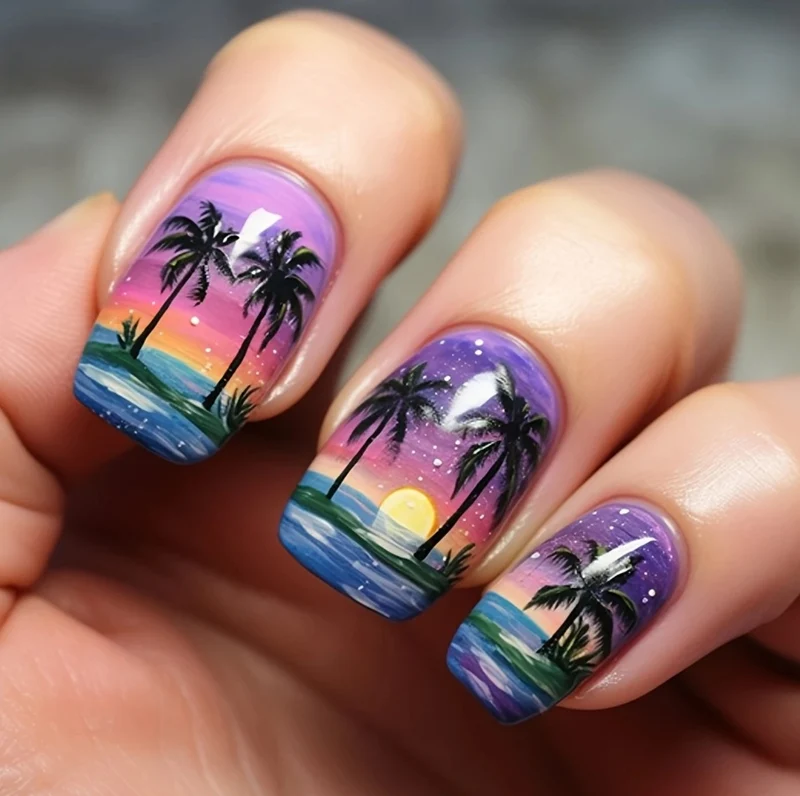 Beach Sunset Nail Art Set Stornfield