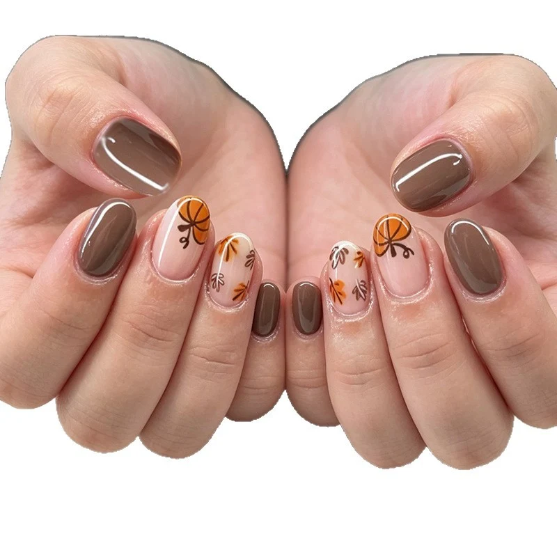 Autumn-Themed Nail Art Enhancements Stornfield