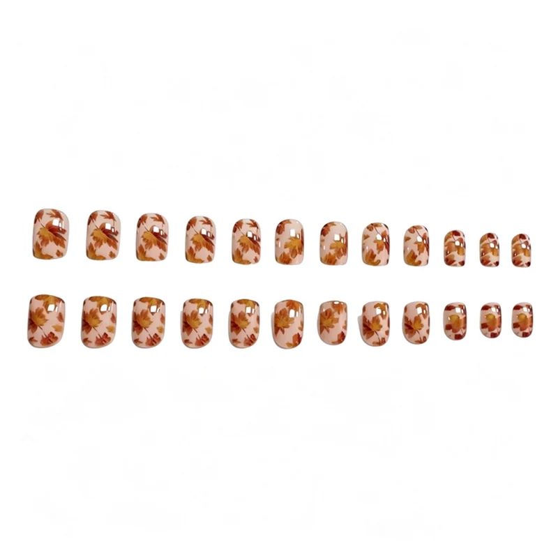 Autumn-Inspired Leaf Print Nail Art Stornfield