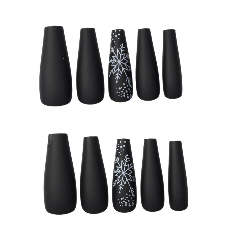 Artistic Winter-Themed Nail Art Design Stornfield