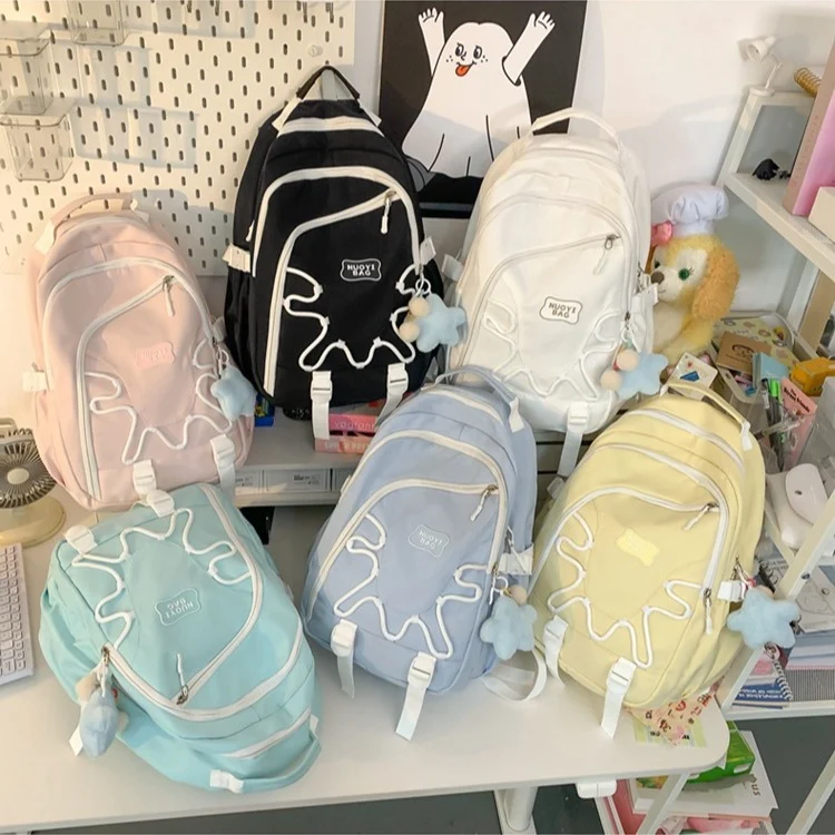 Playful Character Embroidered Backpack Stornfield