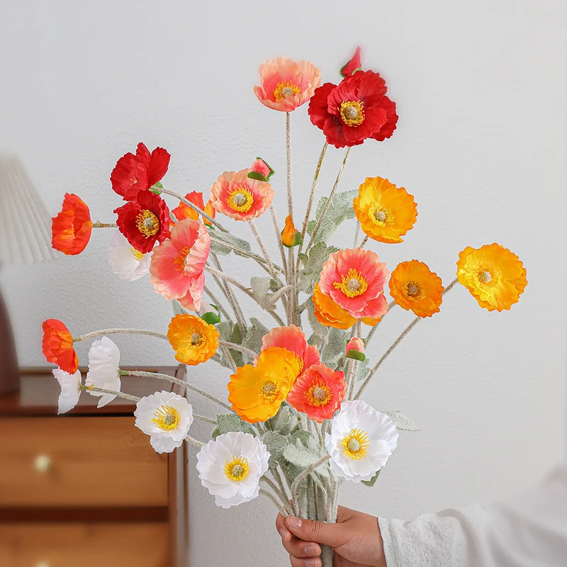 Decorative Art Poppy Bouquet