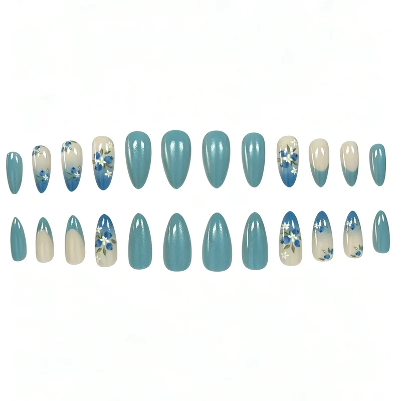 Floral Acrylic Nail Enhancements Stornfield