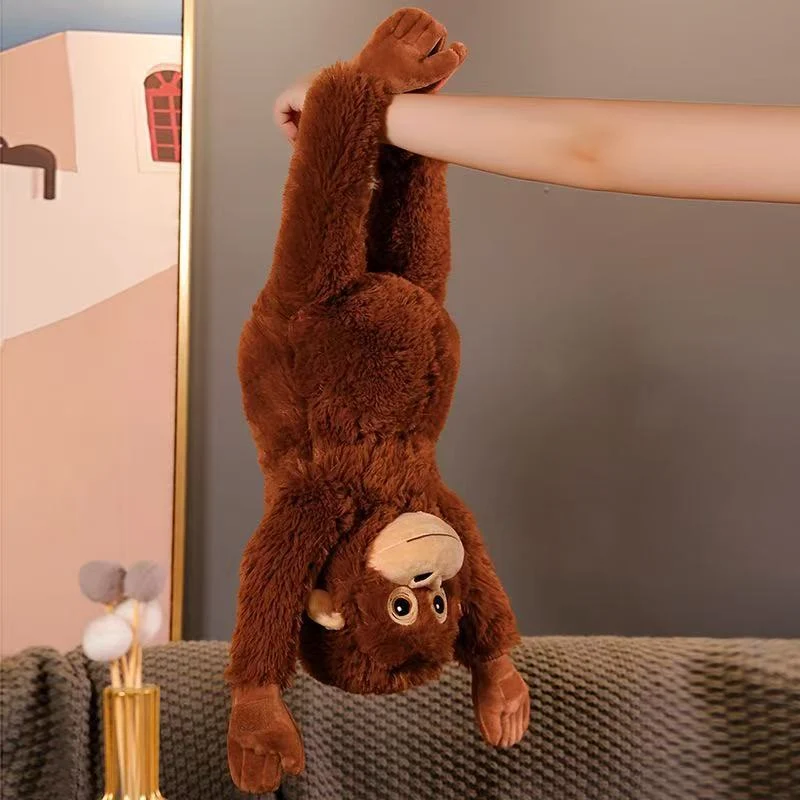 Plüsch Orang-Utan-Stil Langgliedrige Sitz-Kuschel Puppe mit ultra-weichem Kunstfell Karnz