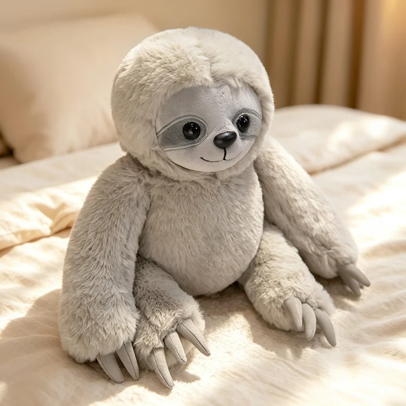 Plüsch Lebenstarker Krabbelndes Faultier Kuschelkissen Karnz