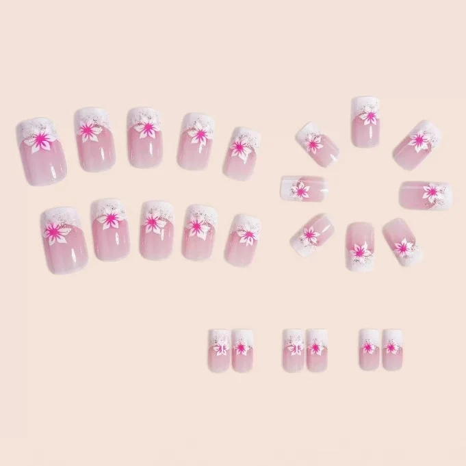 Floral Acrylic Nail Art Enhancements Stornfield