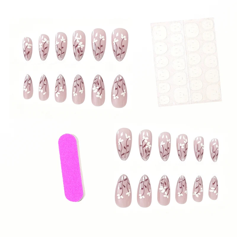 Floral Acrylic Nail Art Enhancements Stornfield 1789915831