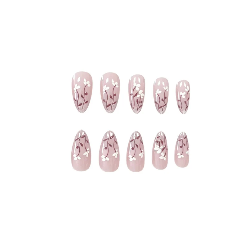 Floral Acrylic Nail Art Enhancements Stornfield 1789915831