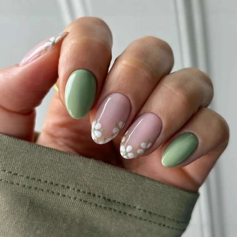 Floral Acrylic Nail Art Enhancements Stornfield 1789915130