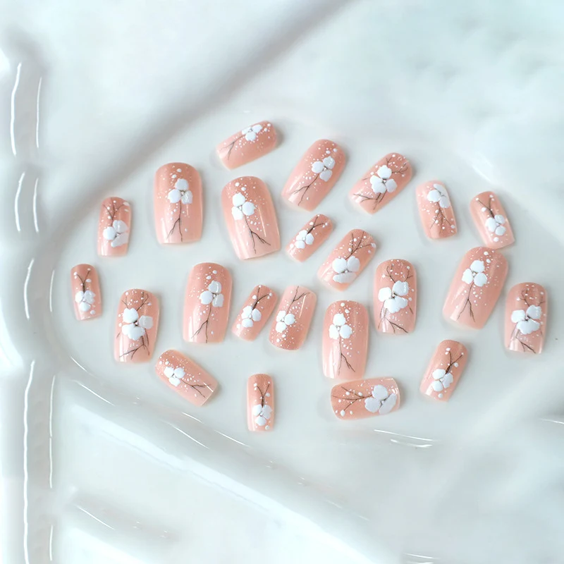 Floral Acrylic Nail Art Enhancements Stornfield 1789915083