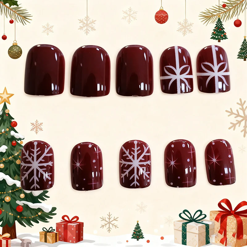 Festive Winter Nail Art Stornfield