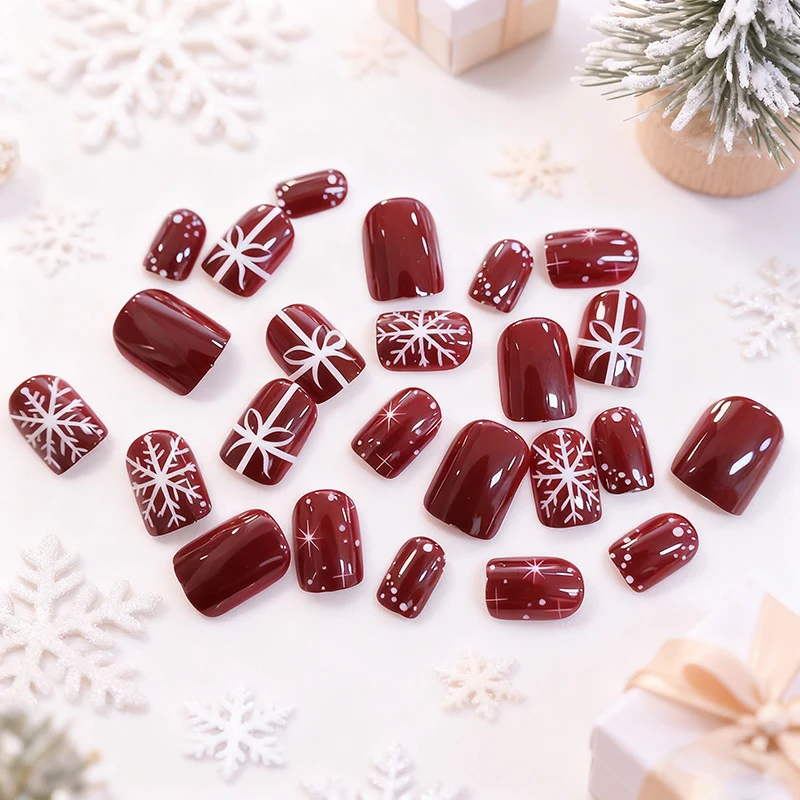 Festive Winter Nail Art Stornfield