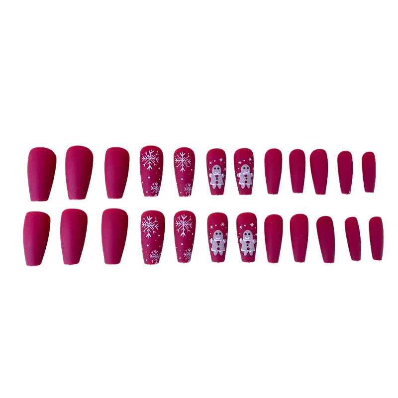 Festive Themed Acrylic Nail Art Extensions Stornfield