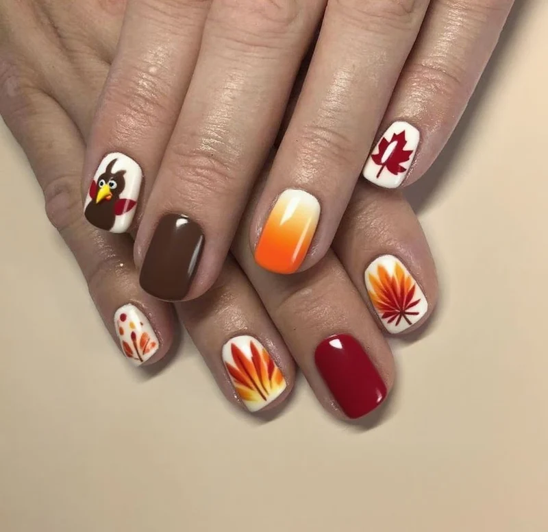 Festive Thanksgiving Nail Art Kit Stornfield