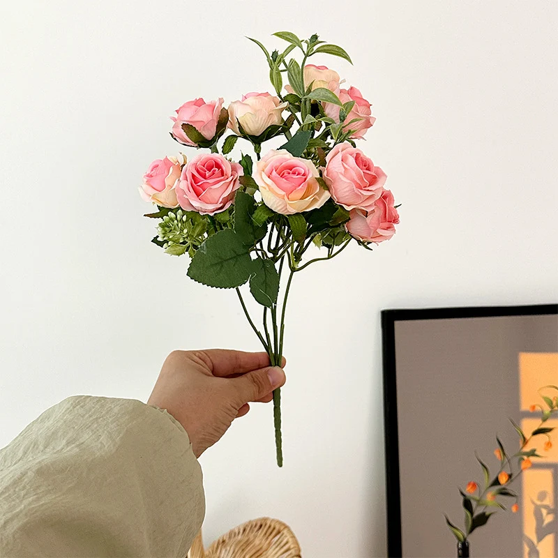 Realistic Artificial Rose Bouquet