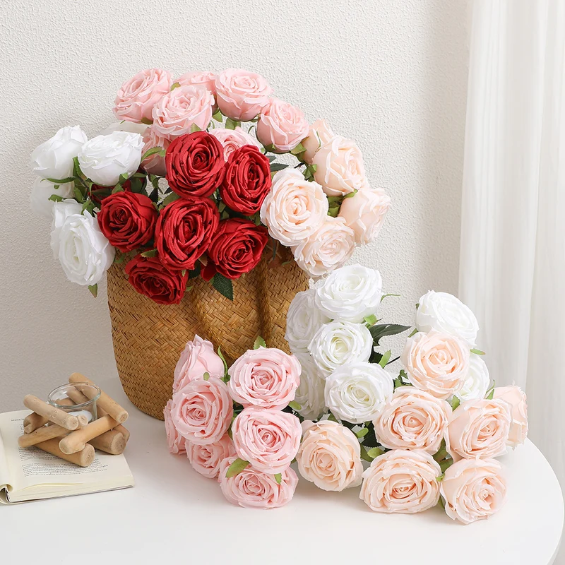 Realistic Artificial Rose Petals with Leaves