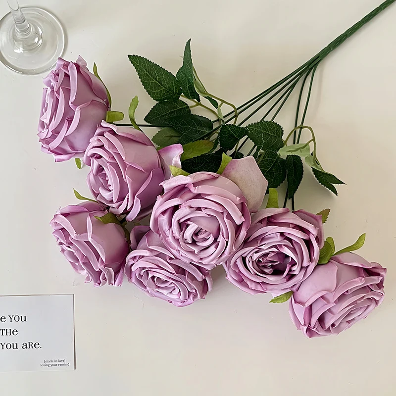 Realistic Artificial Rose Petals with Leaves