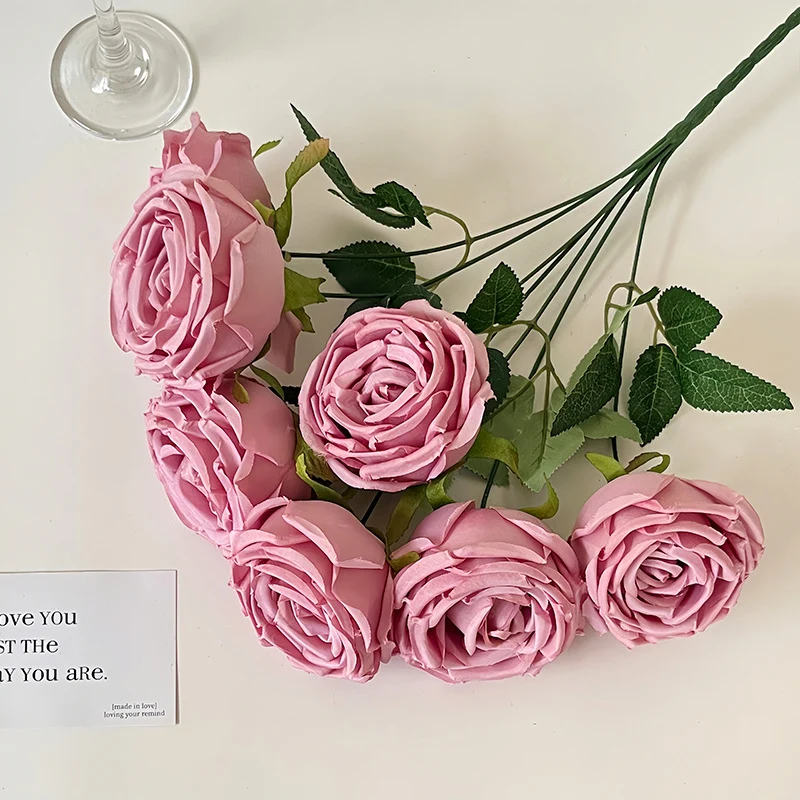 Realistic Artificial Rose Petals with Leaves