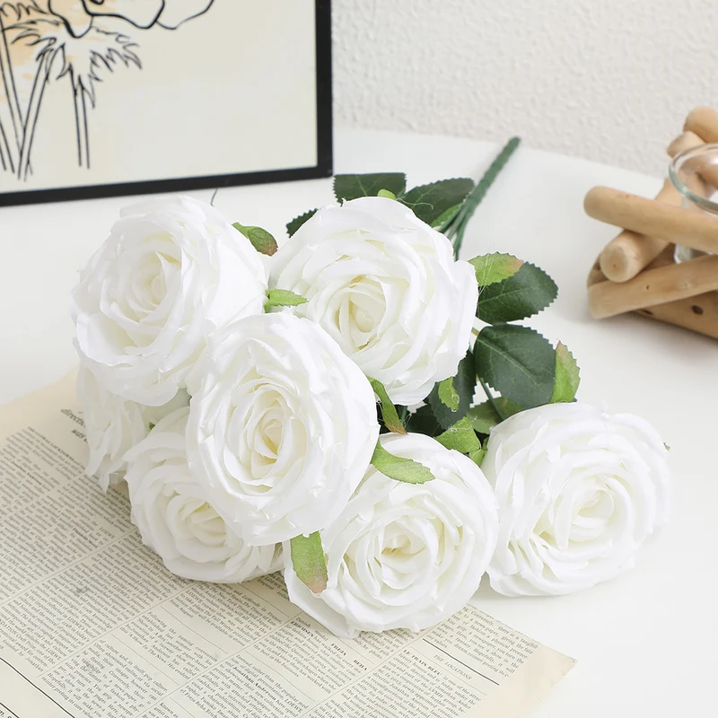 Realistic Artificial Rose Petals with Leaves