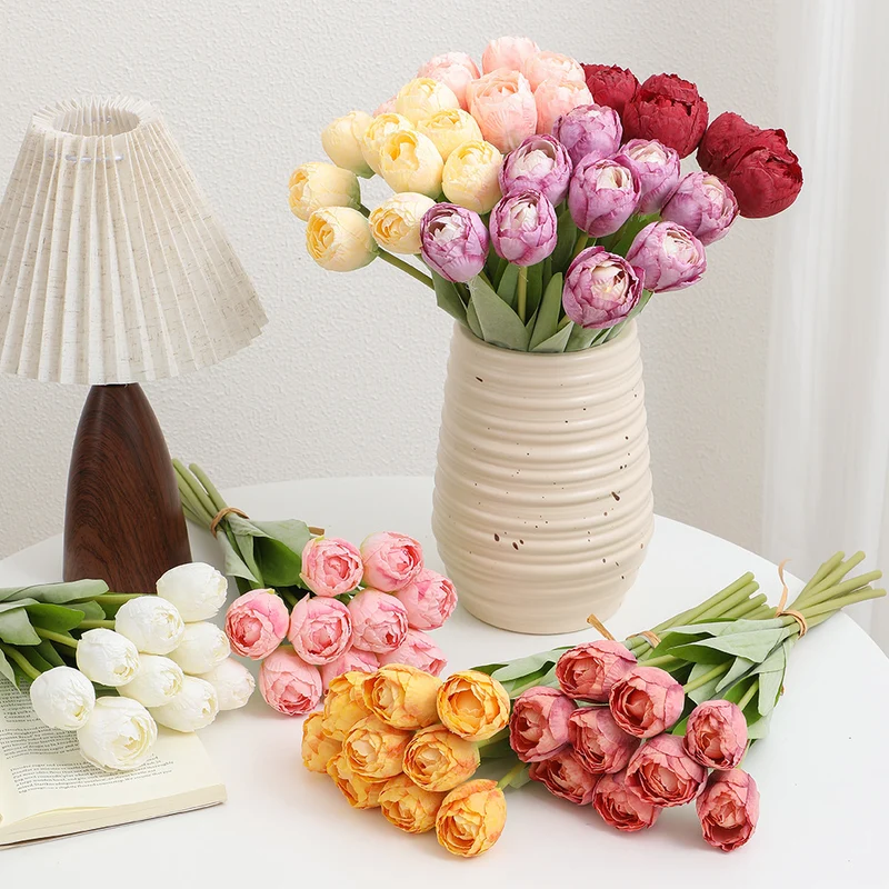 Artificial peony bouquet