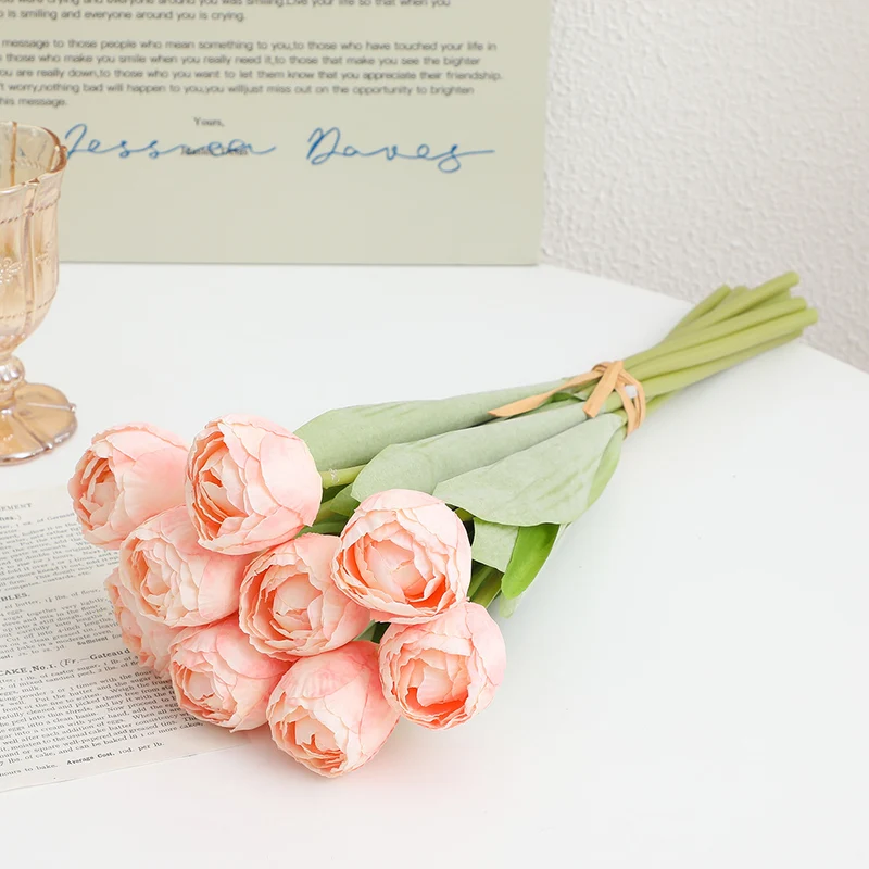 Artificial peony bouquet