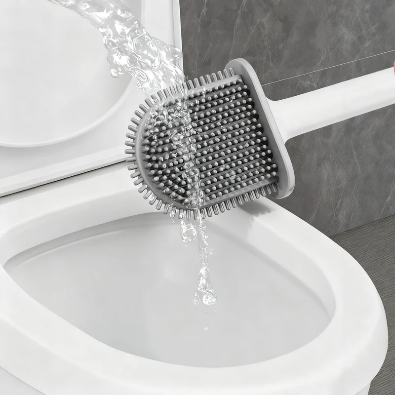 Toilettenbürste mit Ablauf-Funktion