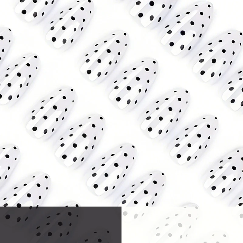 Elegant Polka Dot Press-On Nail Enhancements Stornfield