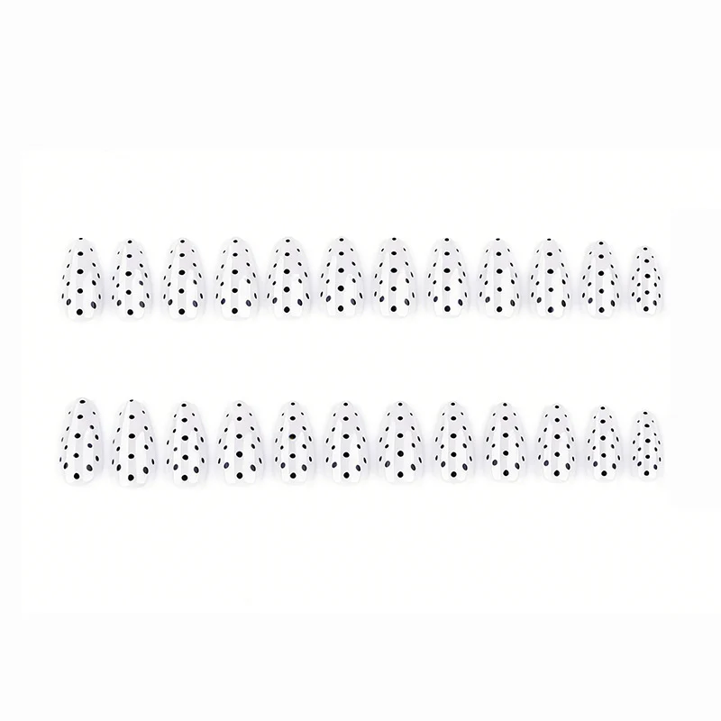Elegant Polka Dot Press-On Nail Enhancements Stornfield