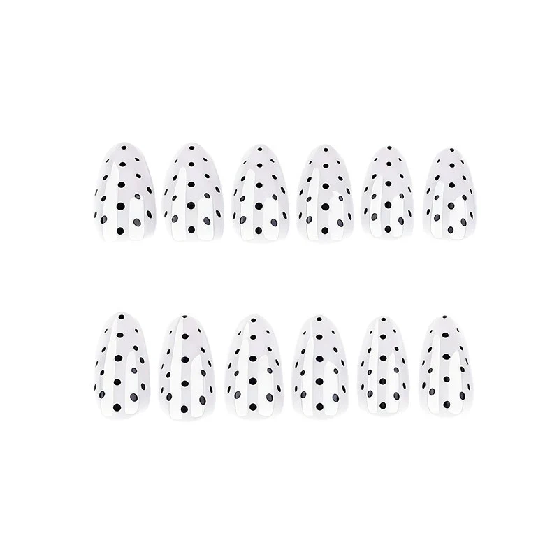 Elegant Polka Dot Press-On Nail Enhancements Stornfield