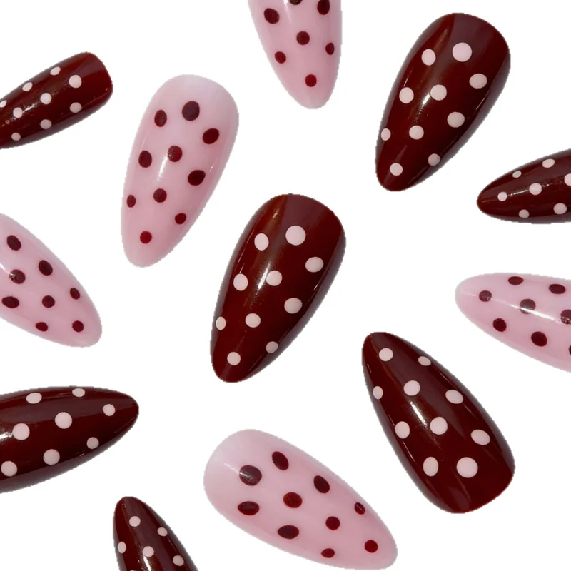Elegant Pointed Tip Nail Art Enhancements Stornfield