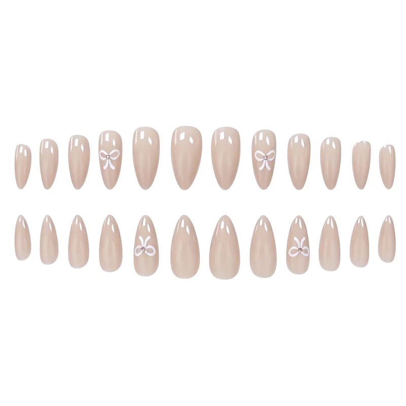 Elegant Pointed Press-On Nail Enhancements Stornfield