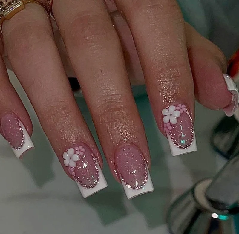 Elegant Ombre Glitter Nail Enhancements Stornfield