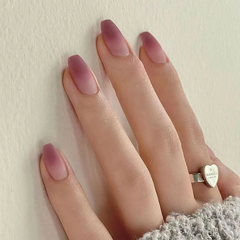 Elegant Ombre Acrylic Nail Extensions Stornfield