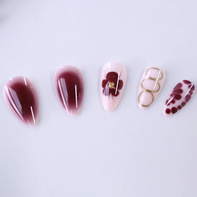 Elegant Ombre Acrylic Nail Enhancements Stornfield