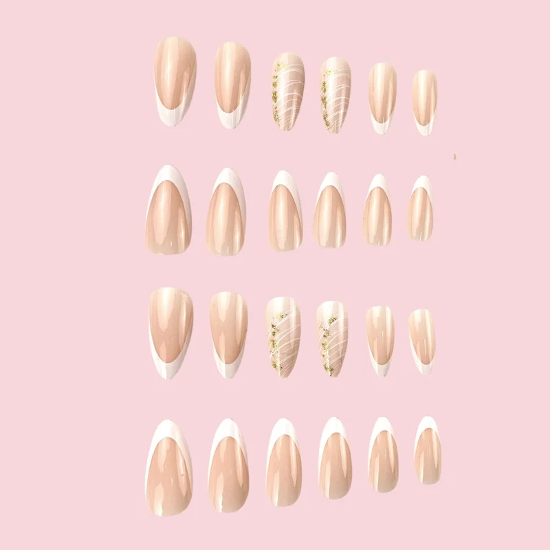 Elegant French Tip Nail Art Design Stornfield