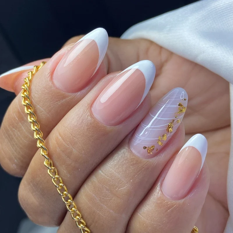 Elegant French Tip Nail Art Design Stornfield