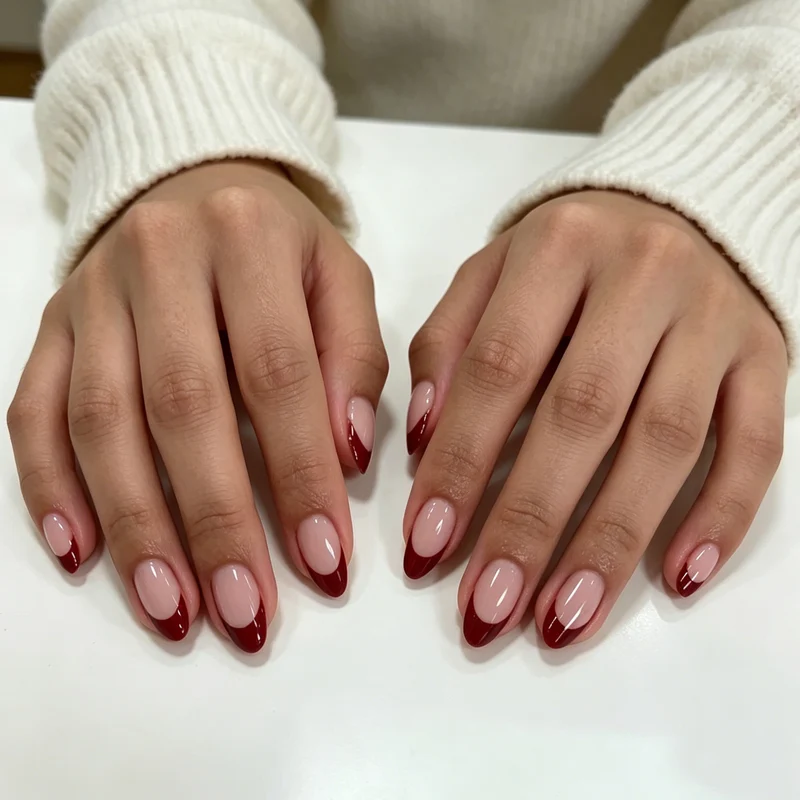 Elegant French Tip Nail Art Stornfield 1789915458