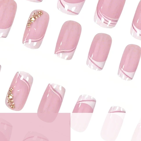 Elegant French Tip Gel Nail Enhancements Stornfield