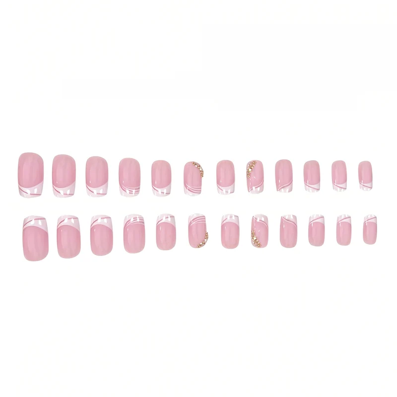 Elegant French Tip Gel Nail Enhancements Stornfield