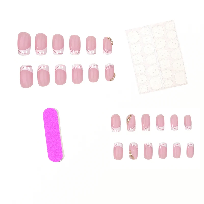 Elegant French Tip Gel Nail Enhancements Stornfield