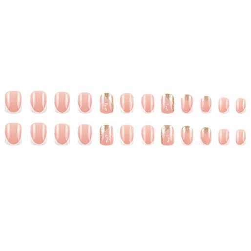 Elegant French Tip Butterfly Nail Art Stornfield