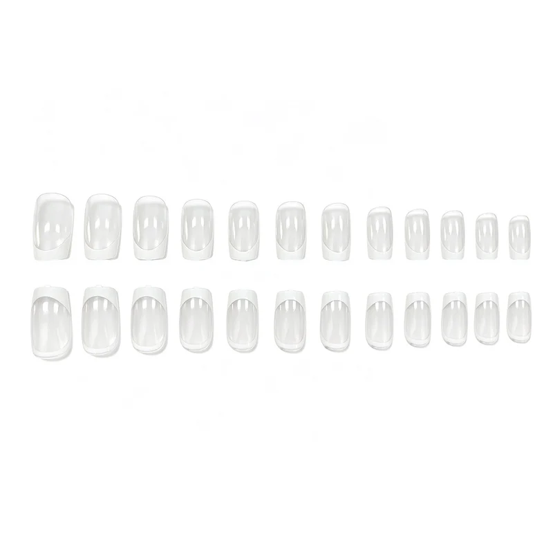 Elegant French Tip Acrylic Nail Enhancements Stornfield 1789915565
