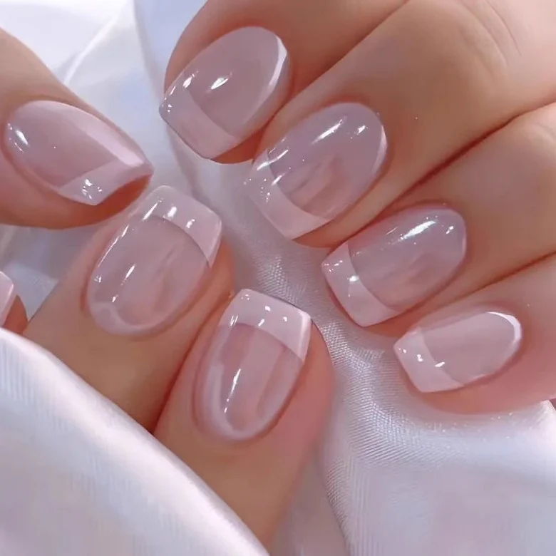 Elegant French Tip Acrylic Nail Enhancements Stornfield 1789915301
