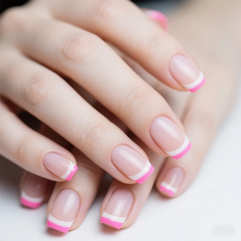 Elegant French Tip Acrylic Nail Enhancements Stornfield 1789915301