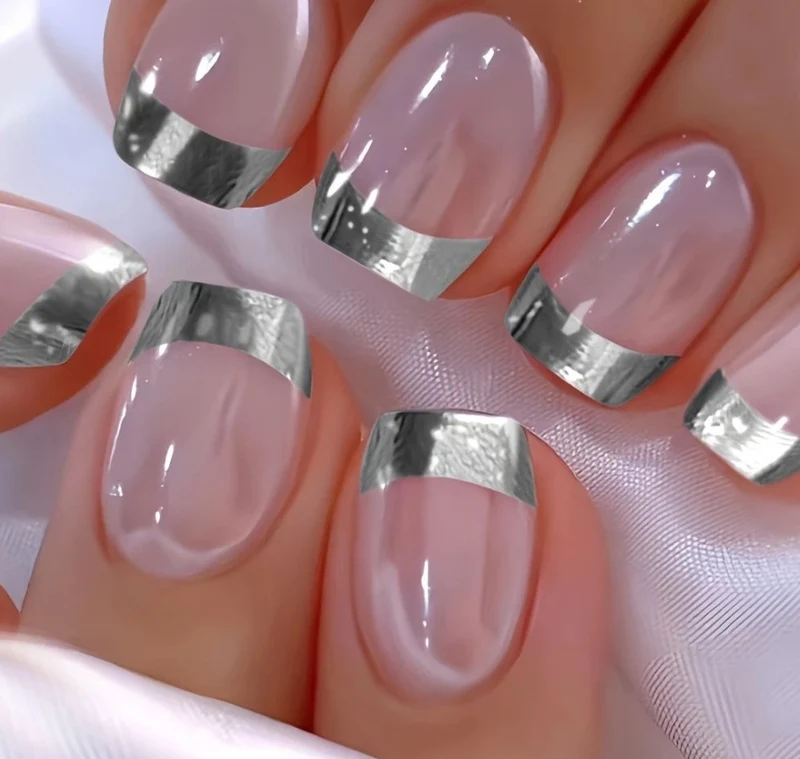 Elegant French Tip Acrylic Nail Enhancements Stornfield 1789915301