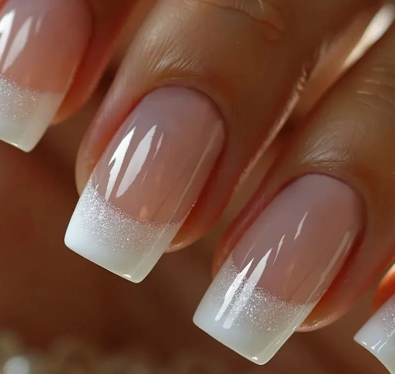Elegant French Tip Acrylic Nail Enhancements Stornfield 1789915301