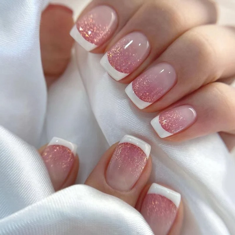 Elegant French Tip Acrylic Nail Enhancements Stornfield 1789915301
