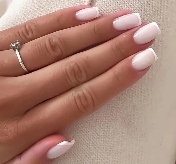 Elegant French Tip Acrylic Nail Enhancements Stornfield 1789915301