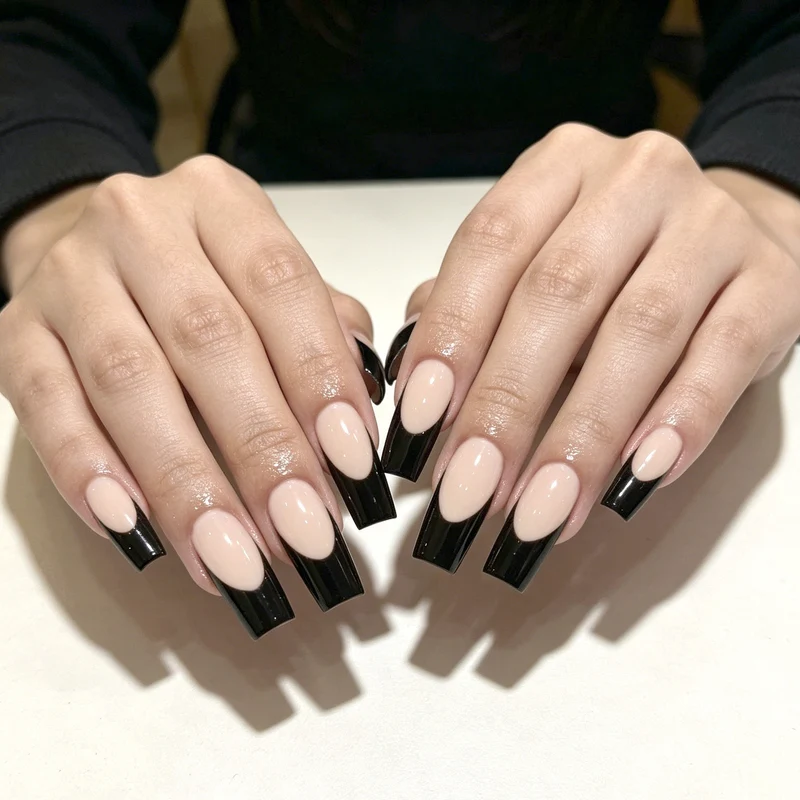 Elegant French Tip Acrylic Nail Enhancements Stornfield 1789915301