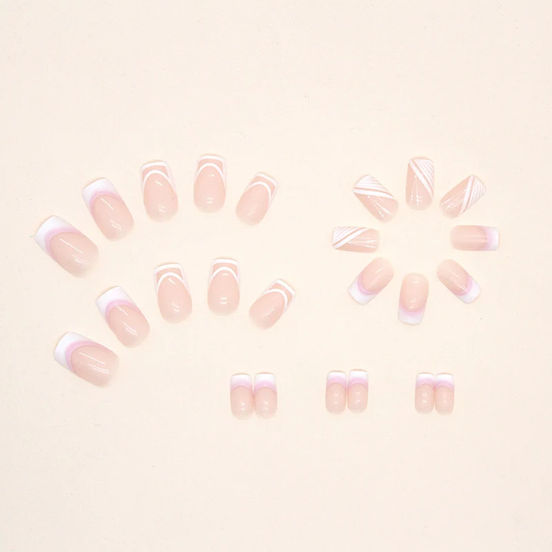 Elegant French Tip Acrylic Nail Design Stornfield